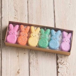 Bethany Lowe Peeps Bunny Ornaments Set of 6